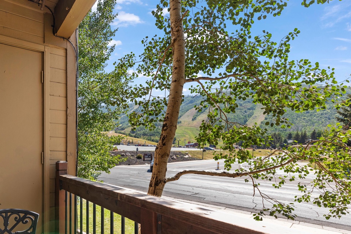 Mountain view from balcony