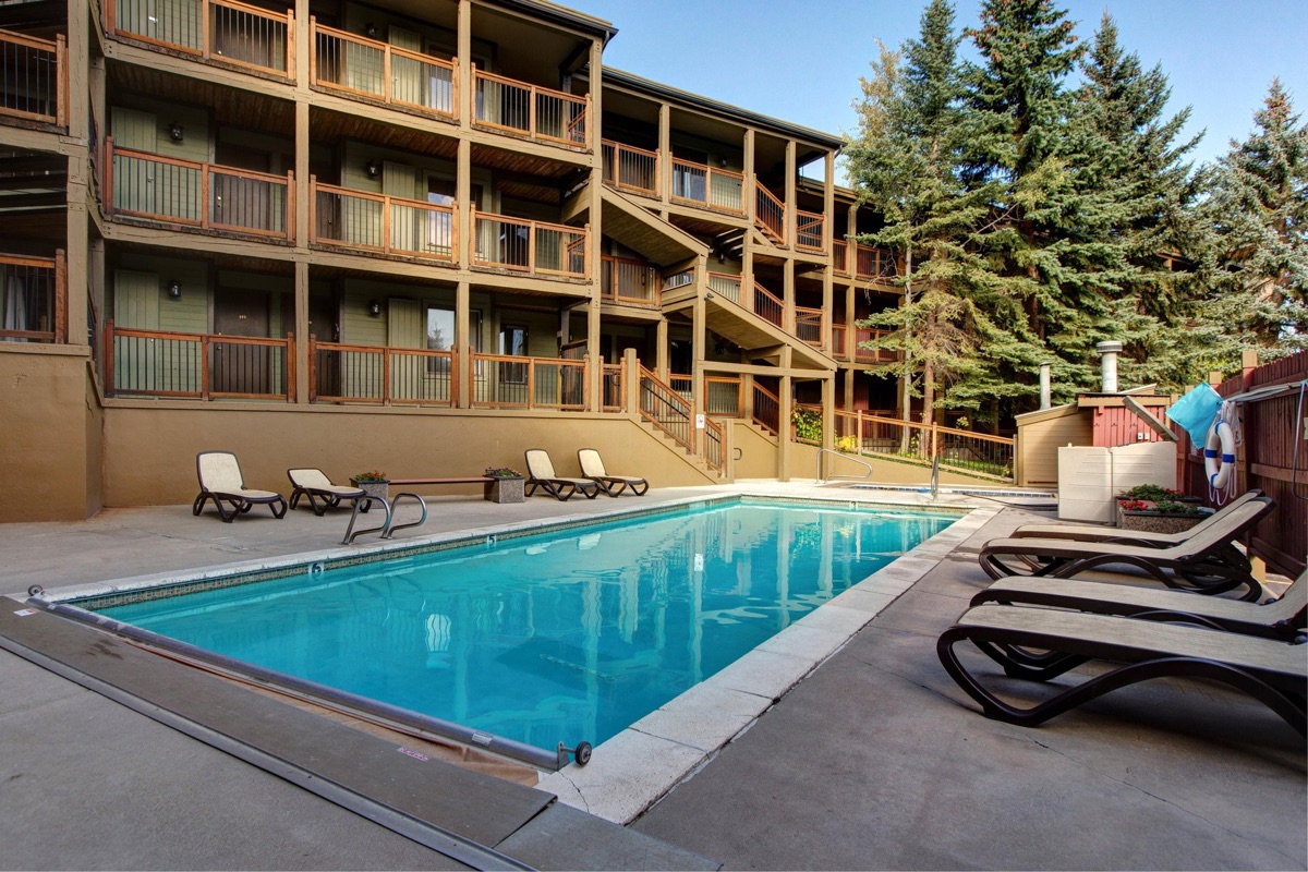 Pool with lounge chairs